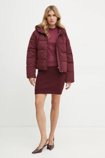 Юбка с примесью шерсти Guess ZYLEE цвет бордовый mini прямая W4BD64 Z2WX0 Юбка с примесью шерсти Guess ZYLEE цвет бордовый mini прямая W4BD64 Z2WX0