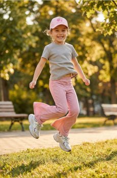 Легінси-кльош - рожевий