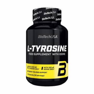 L-Тирозин BioTech USA L-Tyrosine 1000 мг, 100 капсул L-Тирозин BioTech USA L-Tyrosine 1000 мг, 100 капсул