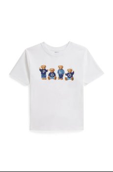 Детская хлопковая футболка Polo Ralph Lauren