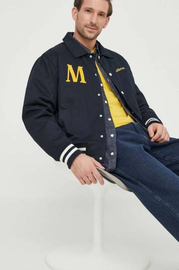 Хлопковая куртка The Mercer Brand цвет синий переходная Хлопковая куртка The Mercer Brand цвет синий переходная