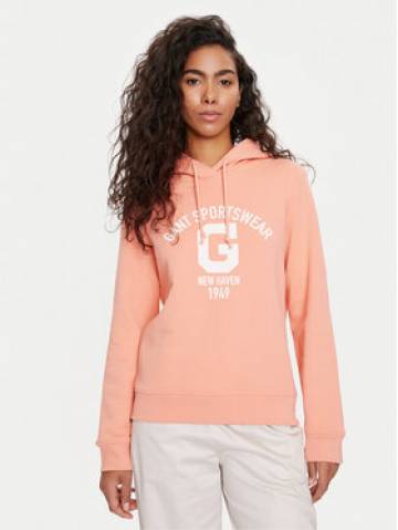 Gant Світшот Logo 4200847 Кораловий Relaxed Fit Gant Світшот Logo 4200847 Кораловий Relaxed Fit