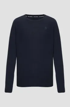 Мужской темно-синий шерстяной джемпер Синий XXL Karl Lagerfeld 544399.655000;690