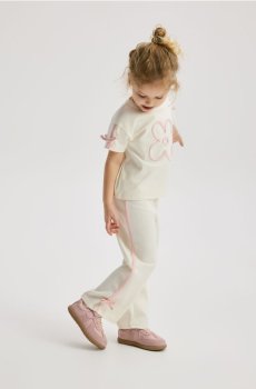 Reserved - Бавовняний комплект з аплікацією - кремовий - 280HU-01X