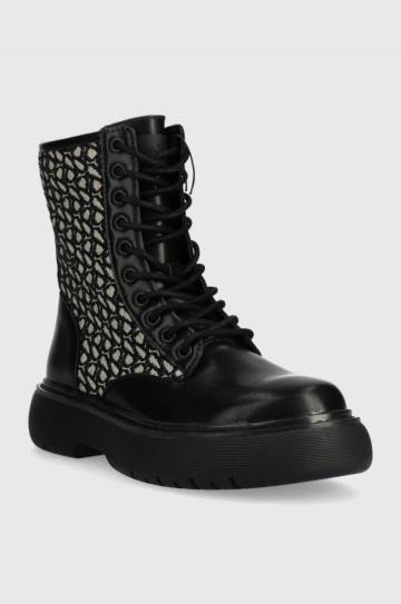 Полусапоги Pepe Jeans YOKO JACQUARD женские цвет чёрный на платформе PLS50505 Полусапоги Pepe Jeans YOKO JACQUARD женские цвет чёрный на платформе PLS50505