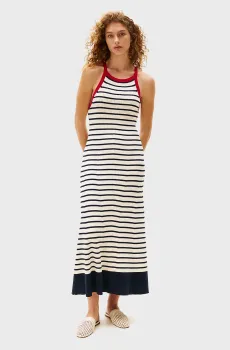 Женское белое платье в полоску TH X SRG STRIPE KNIT DRESS Белый M Tommy Hilfiger WW0WW45555