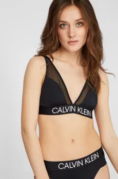 Женский черный лиф от купальника HIGH APEX TRIANGLE-RP Черный M Calvin Klein KW0KW01312