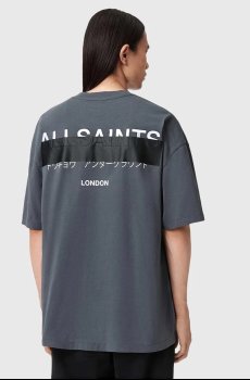 Хлопковая футболка AllSaints REDACT SS CREW