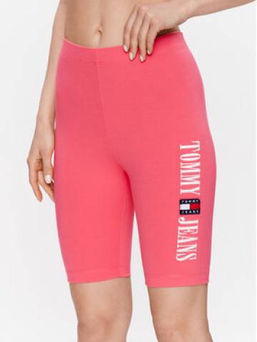 Tommy Jeans Велосипедки DW0DW15643 Рожевий Slim Fit Tommy Jeans Велосипедки DW0DW15643 Рожевий Slim Fit