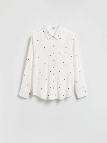 Reserved - Віскозна сорочка regular fit - червоний - 9541H-33X