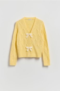 Reserved - Кардиган з бантиком - жовтий - 001JI-11X
