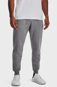 Мужские серые спортивные брюки UA Rival Fleece Joggers Серый XL Under Armour 1379774-025
