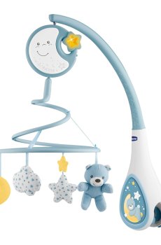 Мобайл Chicco Next2Dreams 3 в 1 блакитний з ефектами (8058664089772)