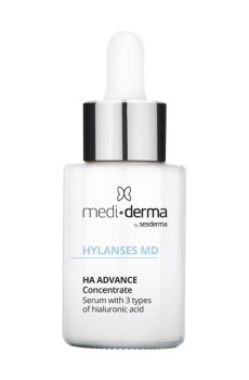 Увлажняющая сыворотка для лица Mediderma Hylanses MD HA Advance Concentrate Serum с 3 видами гиалуроновой кислоты, 30 мл