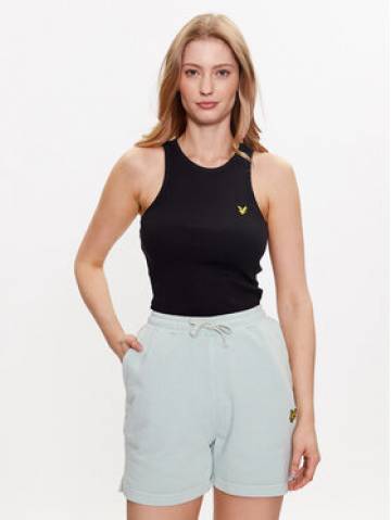 Lyle & Scott Топ Ribbed Vest TSW1604V Чорний Slim Fit Lyle & Scott Топ Ribbed Vest TSW1604V Чорний Slim Fit