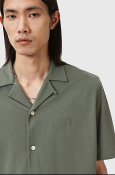 Хлопковая рубашка AllSaints HUDSON