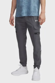 Мужские серые спортивные брюки UA Tech Utility Woven Pant Серый M Under Armour 6004966-025