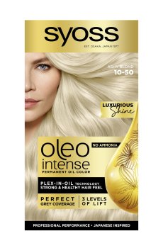 Безаммиачная стойкая краска для волос SYOSS Oleo Intense с маслом-активатором 10-50 Дымчатый блонд, 115 мл