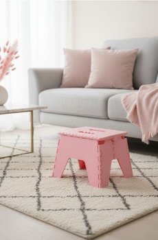 Складана підставка для ніг - пастельний рожевий