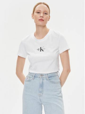Calvin Klein Jeans Футболка Monologo J20J222564 Білий Slim Fit Calvin Klein Jeans Футболка Monologo J20J222564 Білий Slim Fit