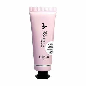 Полигель для ногтей Nails Molekula Professional Poly Gel 08 Cream Vanilla, 15 мл Полигель для ногтей Nails Molekula Professional Poly Gel 08 Cream Vanilla, 15 мл