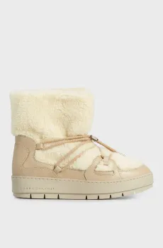 Женские бежевые луноходы TOMMY TEDDY SNOWBOOT Бежевый 39 Tommy Hilfiger FW0FW07505