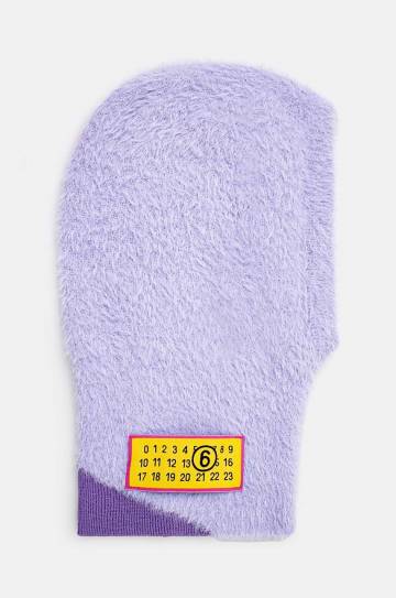 Балаклава MM6 Maison Margiela цвет фиолетовый S62TC0042.M13073 Балаклава MM6 Maison Margiela цвет фиолетовый S62TC0042.M13073