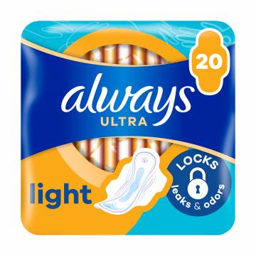 Гигиенические прокладки для критических дней Always Ultra Light, 20 шт Гигиенические прокладки для критических дней Always Ultra Light, 20 шт