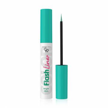 Жидкая подводка для глаз Golden Rose Flash Liner Colored Eyeliner 101 Bright Mint, 3.5 мл Жидкая подводка для глаз Golden Rose Flash Liner Colored Eyeliner 101 Bright Mint, 3.5 мл