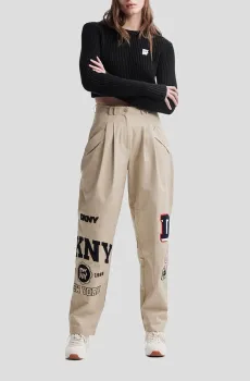 Женские бежевые брюки Бежевый 0 DKNY D2B4A101