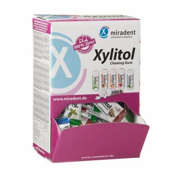 Жевательная резинка Miradent Xylitol Chewing Gum Ассорти, 200 шт