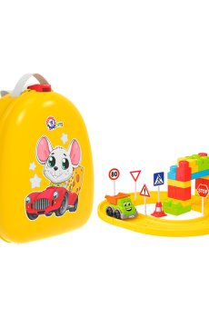 Детский игровой набор TechnoK Конструктор в рюкзаке, 38 деталей, от 3 лет (8652)