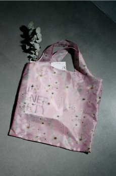 Сумка для покупок з принтом - пастельний рожевий