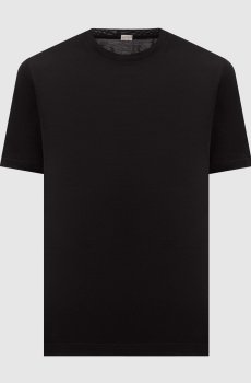 Черная футболка с нашивкой логотипа