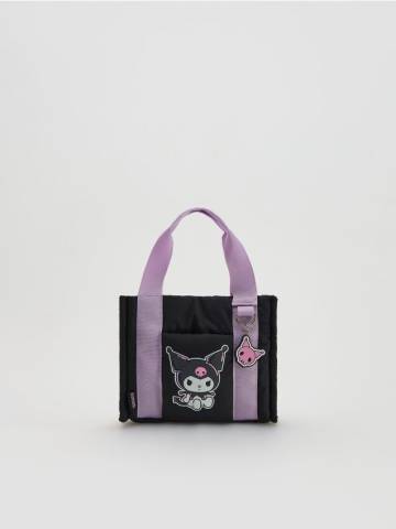 Reserved - Тканинна сумка Kuromi - чорний - 446GX-99X Reserved - Тканинна сумка Kuromi - чорний - 446GX-99X