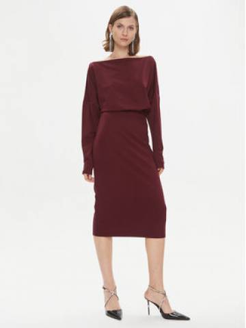 Pinko Повсякденна сукня Bolt 102291 A1CT Бордовий Regular Fit Pinko Повсякденна сукня Bolt 102291 A1CT Бордовий Regular Fit
