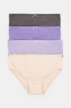 Бавовняні трусики 4-пак - темно-фіолетовий