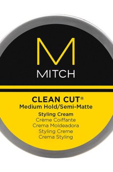 Мужской полуматовый крем для укладки волос Paul Mitchell Mitch Clean Cut Medium Styling Cream средней фиксации, 85 г
