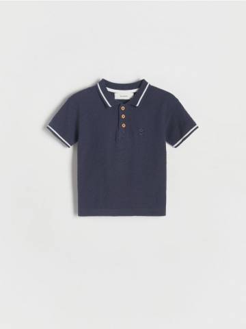 Reserved - BOYS` SWEATER - steel blue - 548BF-95X Reserved - BOYS` SWEATER - steel blue - 548BF-95X