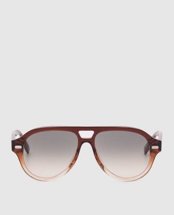 Коричневые солнцезащитные очки Paul