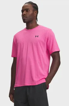 Мужская розовая футболка Tech Vent Jacquard NEW Розовый S Under Armour 6013794-637