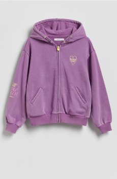 Reserved - Бавовняне худі - темно-фіолетовий - 959HV-49X
