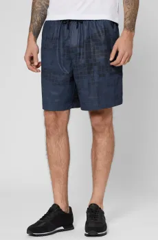 Мужские темно-синие шорты Синий S BOSS 50547493;402
