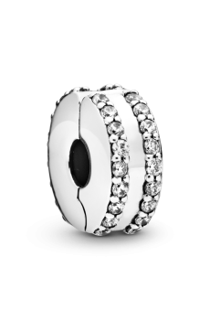 Намистина з двома рядками pavé