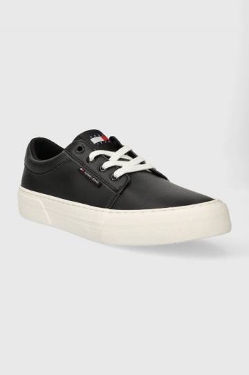 Кроссовки Tommy Jeans TJM VULC. SKATE DERBY ESS цвет чёрный EM0EM01400 Кроссовки Tommy Jeans TJM VULC. SKATE DERBY ESS цвет чёрный EM0EM01400