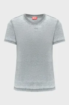 Женская серая футболка T-REG-S3 Серый XS Diesel A23144 0PLBQ