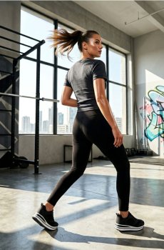 Спортивна футболка - steel blue