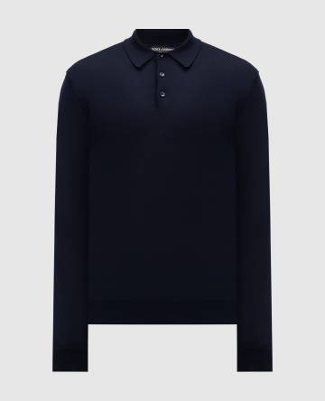 Синее поло из кашемира Синее поло из кашемира