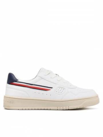 Tommy Hilfiger Снікерcи Stripes Low Cut Lace-Up Sneaker T3X9-32848-1355 S Білий Tommy Hilfiger Снікерcи Stripes Low Cut Lace-Up Sneaker T3X9-32848-1355 S Білий