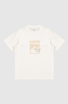 Детская белая футболка с принтом